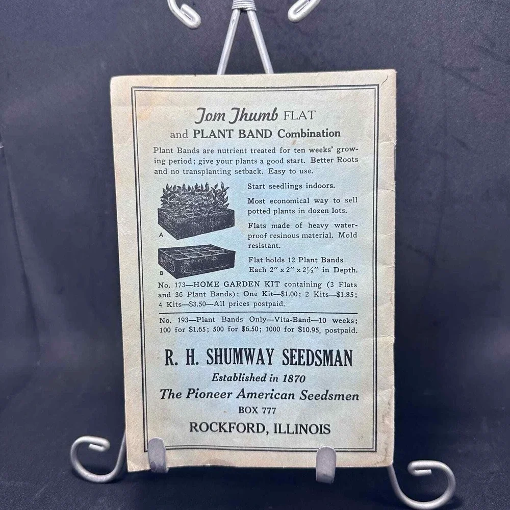R H Shumway Seedsman Handy Culture Book and Canning Recipes Vintage‎ Gardening